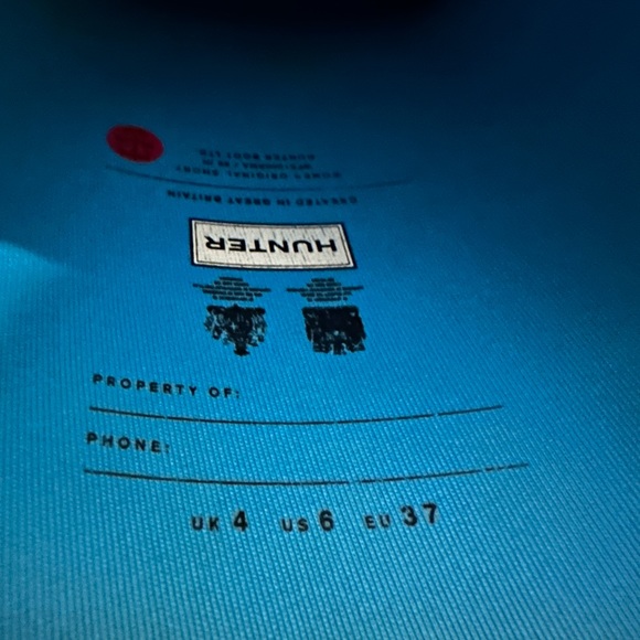 Hunter Tiffany blue short boots - Picture 7 of 7